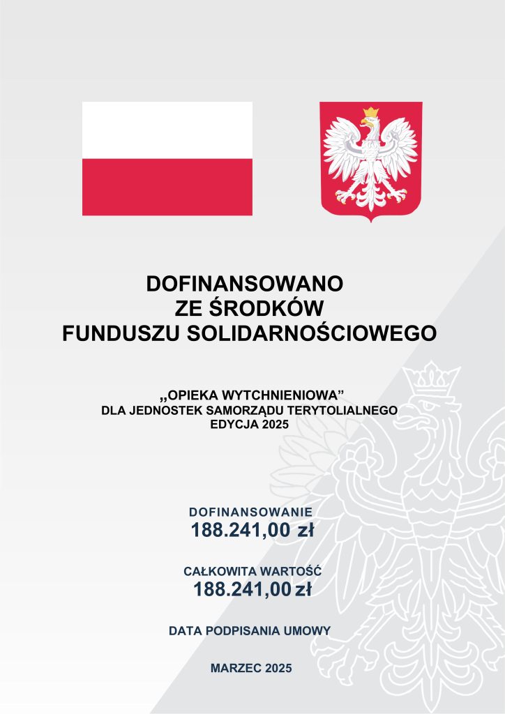 Plakat informacyjny OW